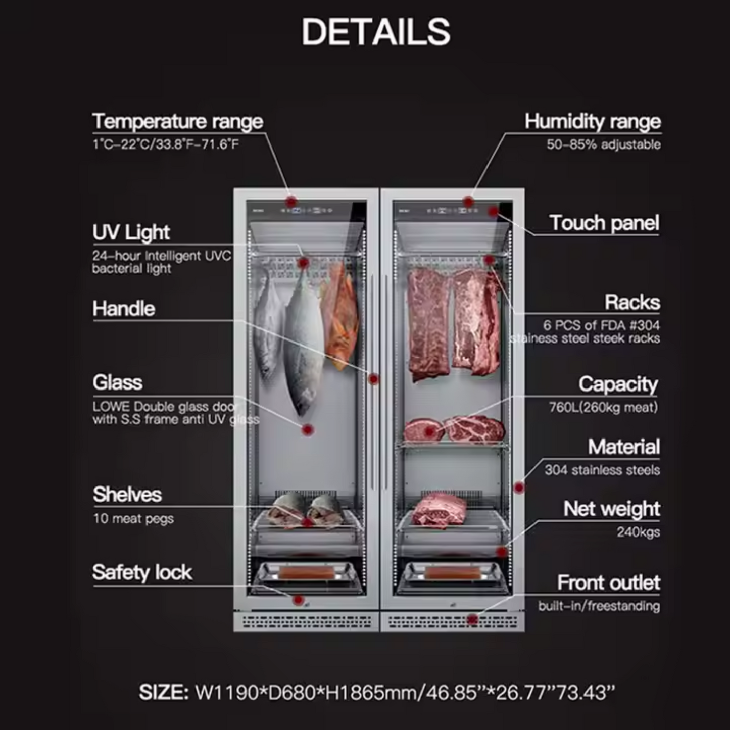 SteerMaster Vertical Dry Age Vault