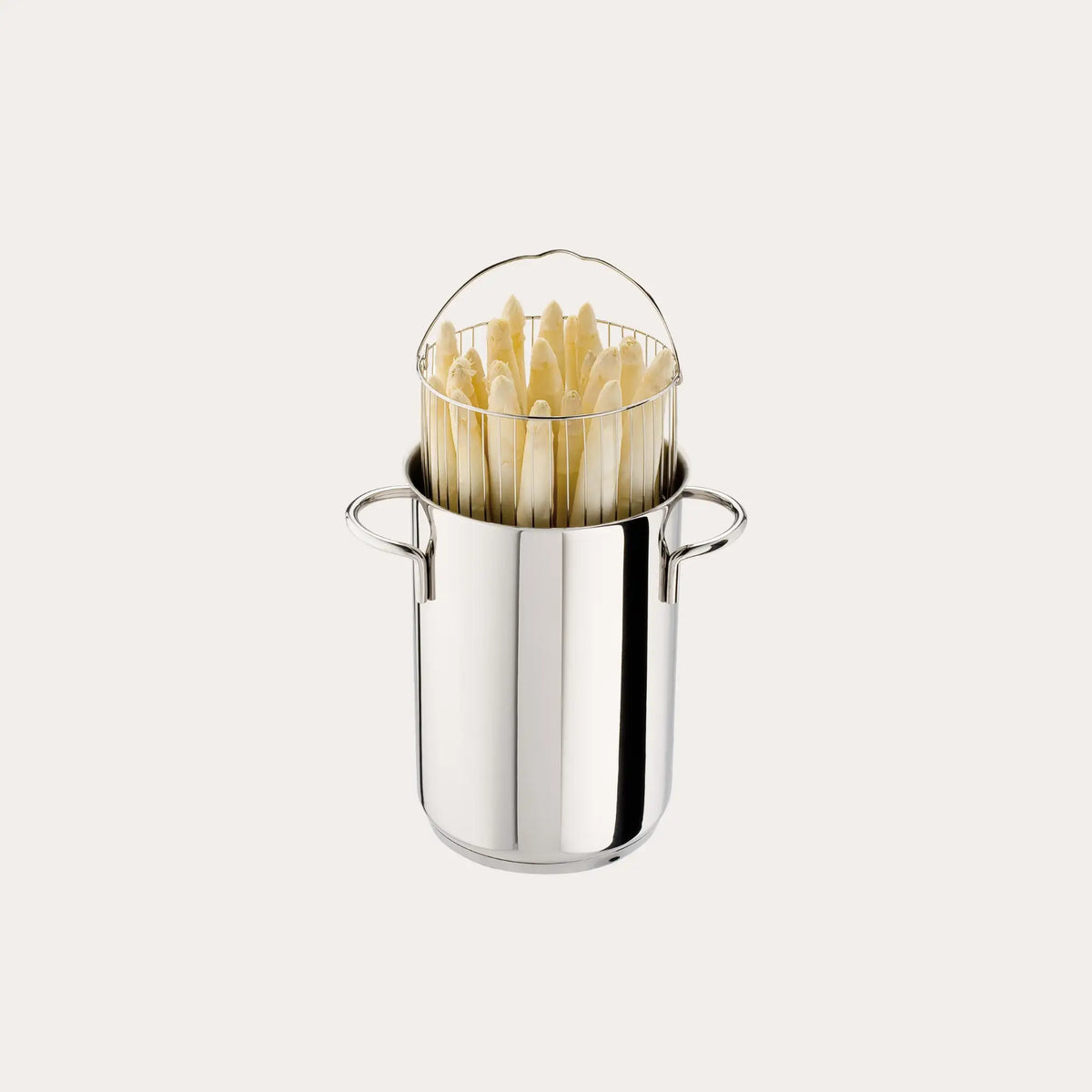 CRISTEL® Stainless Steel Asparagus Pot with Glass Lid