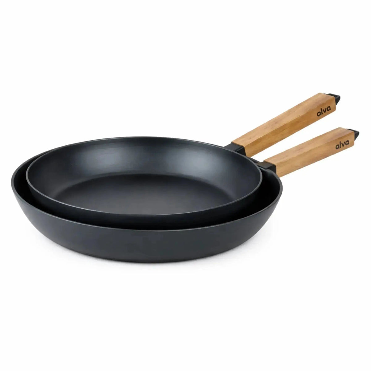 Alva Forest Carbon Steel Frying Pan with Wood Handle