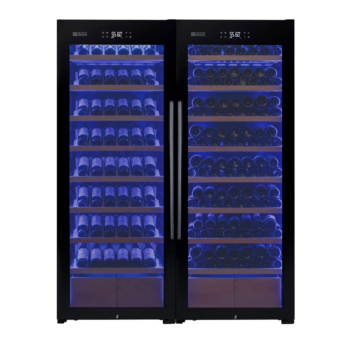 Allavino Cascina Series 248 Bottle Single Zone Wine Refrigerator with Display Shelving