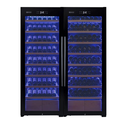 Allavino Cascina Series 248 Bottle Single Zone Wine Refrigerator with Display Shelving