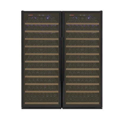 Allavino Vite Series 610 Bottle Tall Dual Zone Side-by-Side Wine Refrigerators with Stainless Steel Doors