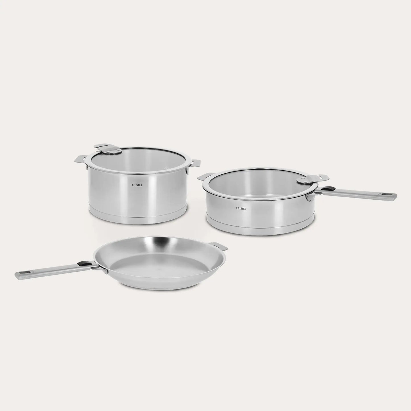 CRISTEL® Strate® 7-Piece Stainless Steel Cookware Set | Made in France