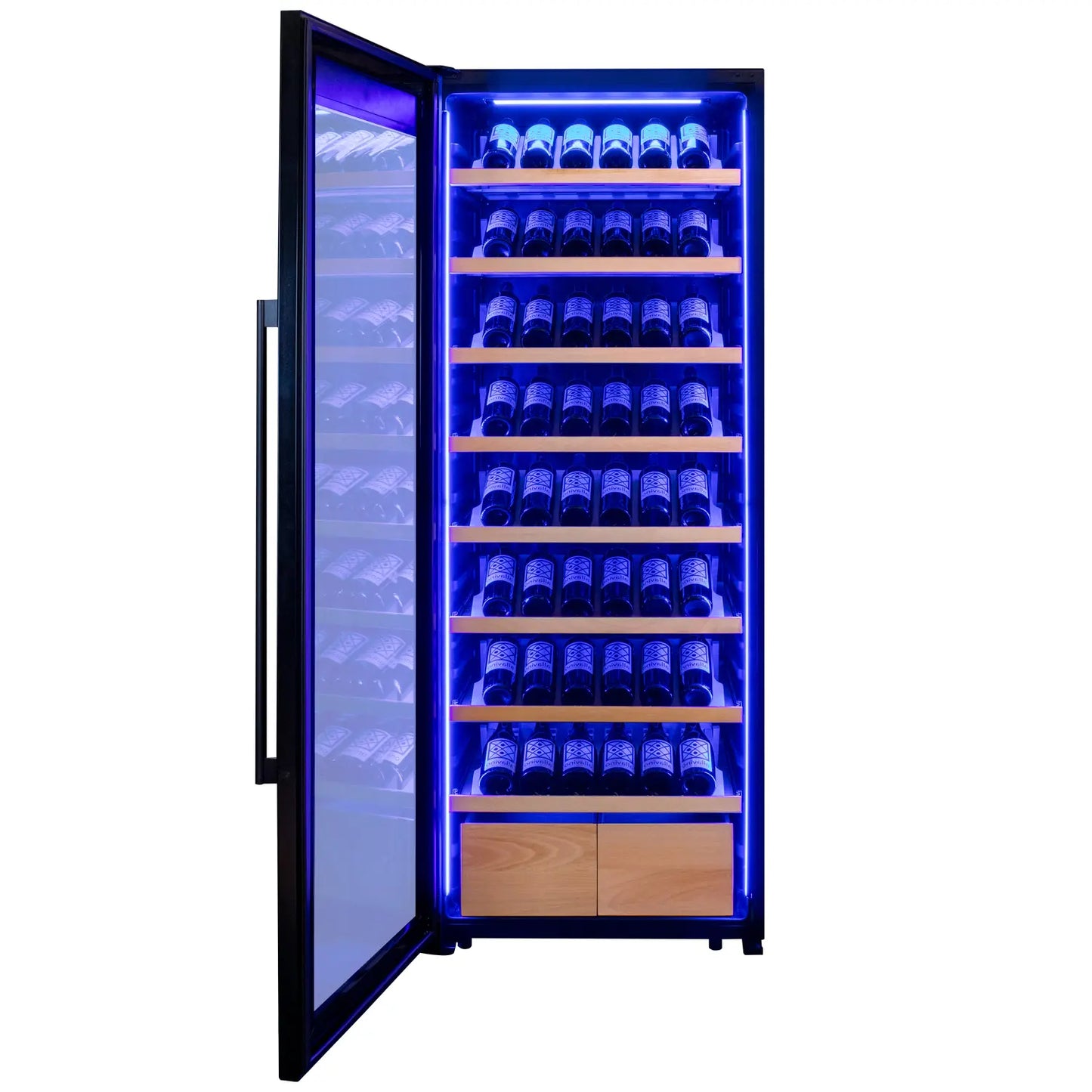 Allavino Cascina Series 248 Bottle Single Zone Wine Refrigerator with Display Shelving
