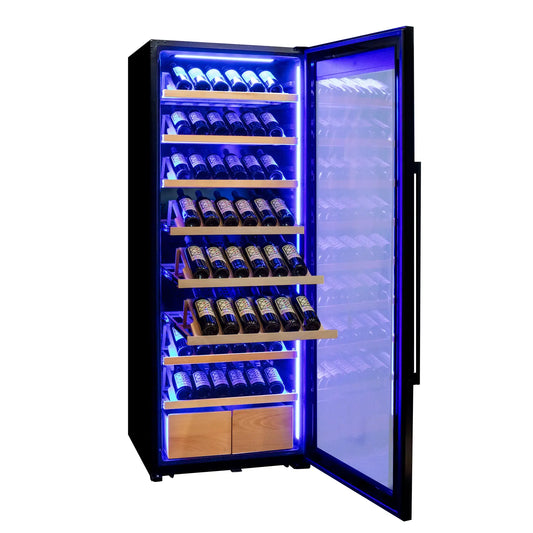 Allavino Cascina Series 248 Bottle Single Zone Wine Refrigerator with Display Shelving