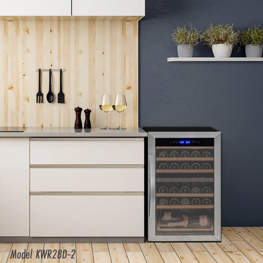 Allavino KWR47D-2SR 47 Bottle Dual Zone Wine Refrigerator
