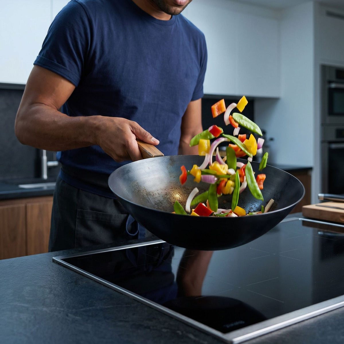 Carbon Steel Wok, 12"