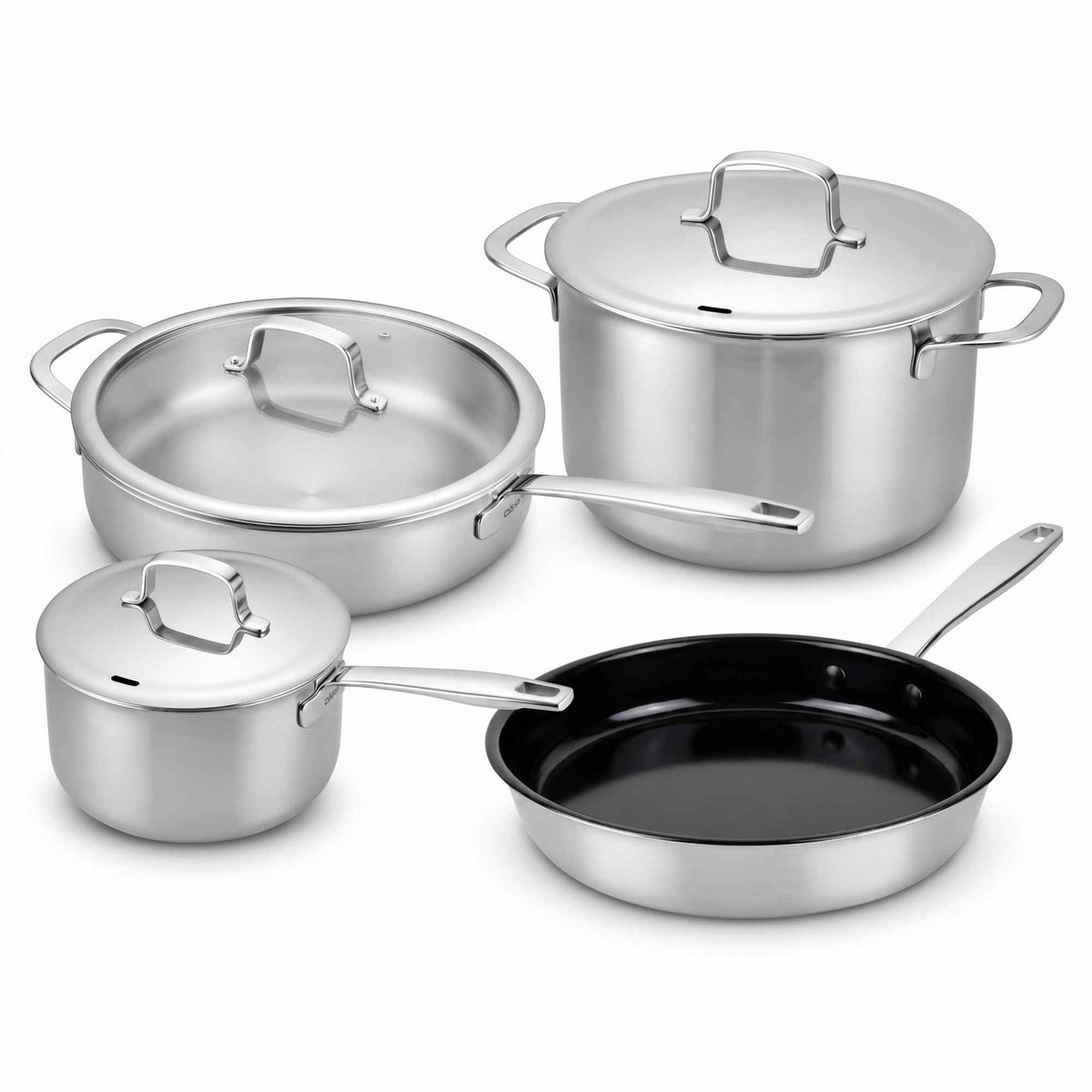 5-Ply Stainless + Ceramic Nonstick Set