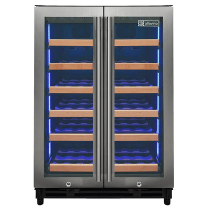 Allavino VSW3634FD-2S 36 Bottle Dual Zone Wine Refrigerator