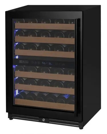 Allavino Reserva Series 51 Bottle Dual Zone Built-In Luxury Wine Refrigerator with Stainless Steel Door - Right Hinge