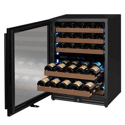Allavino Reserva Series 51 Bottle Dual Zone Built-In Luxury Wine Refrigerator with Stainless Steel Door - Right Hinge