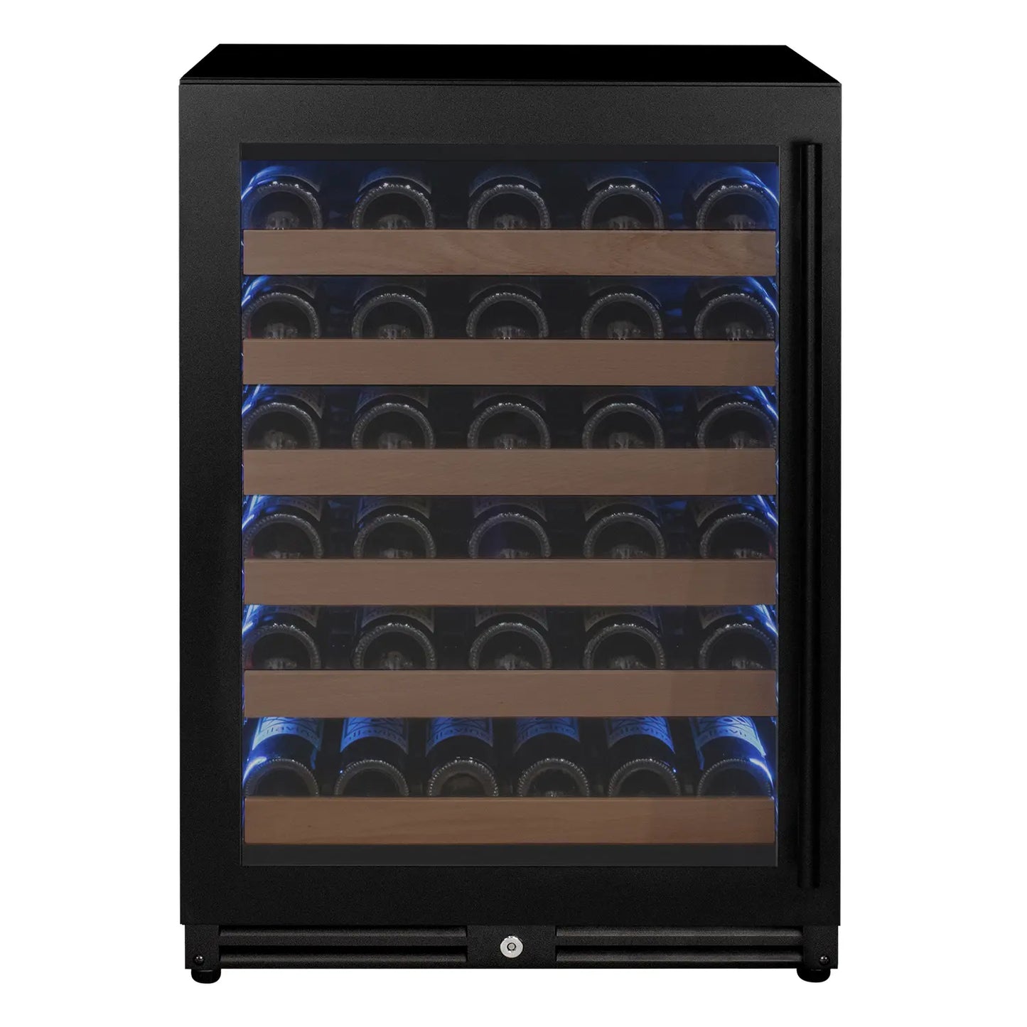 Allavino Reserva Series 51 Bottle Single Zone Built-In Luxury Wine Refrigerator with Black Door - Right Hinge