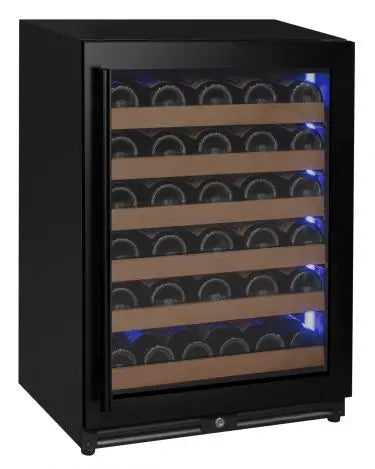 Allavino Reserva Series 51 Bottle Single Zone Built-In Luxury Wine Refrigerator with Black Door - Right Hinge