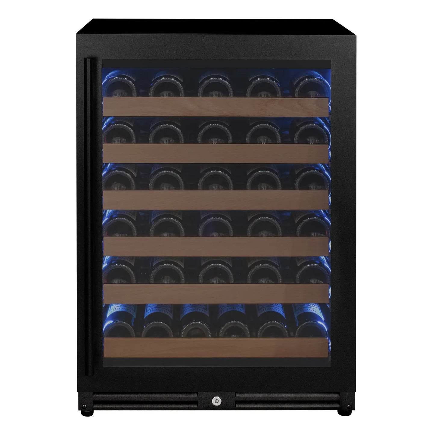 Allavino Reserva Series 51 Bottle Single Zone Built-In Luxury Wine Refrigerator with Black Door - Right Hinge