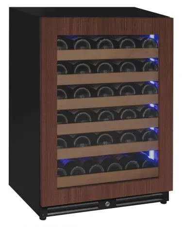 Allavino Reserva Series 51 Bottle Single Zone Built-In Luxury Wine Refrigerator with Black Door - Right Hinge