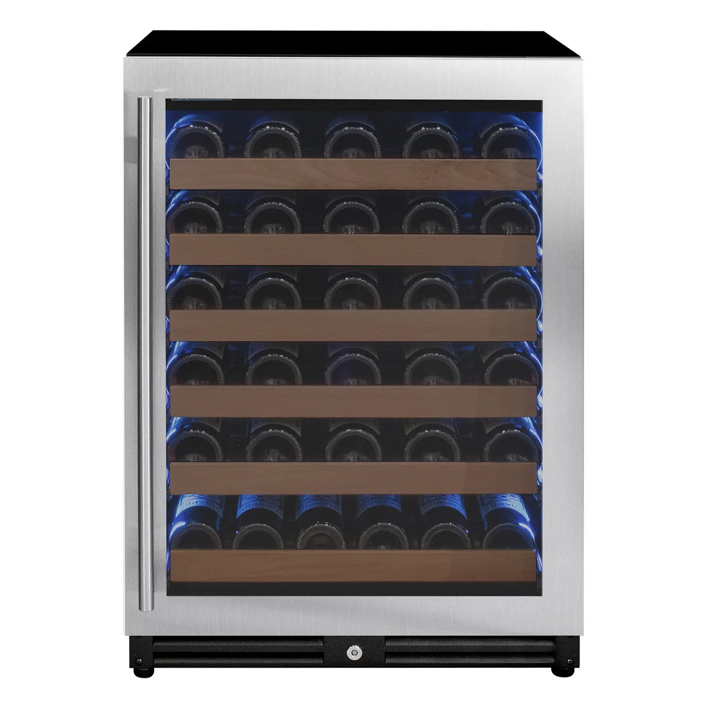 Allavino Reserva Series 51 Bottle Single Zone Built-In Luxury Wine Refrigerator with Black Door - Right Hinge