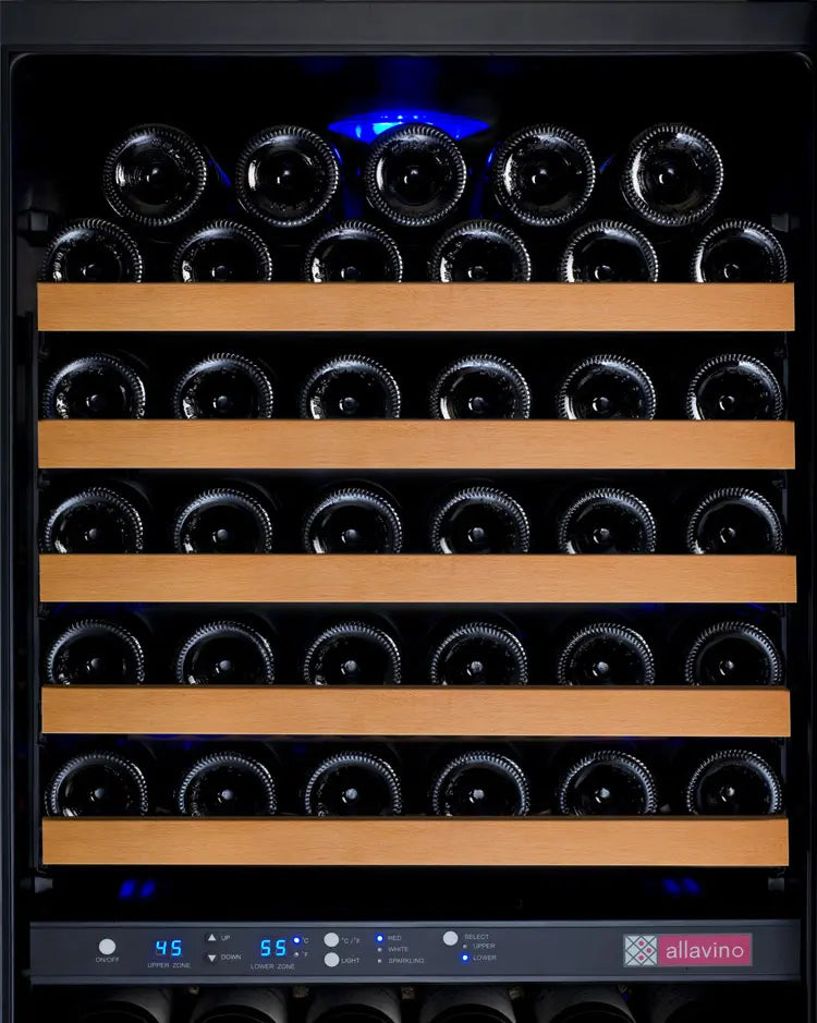 Allavino FlexCount II Tru-Vino 172 Bottle Dual Zone Built-In Wine Refrigerator