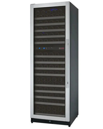 24" Wide FlexCount II Tru-Vino 172 Bottle Dual Zone Stainless Steel Right Hinge Wine Refrigerator