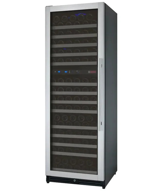 24" Wide FlexCount II Tru-Vino 172 Bottle Dual Zone Stainless Steel Right Hinge Wine Refrigerator