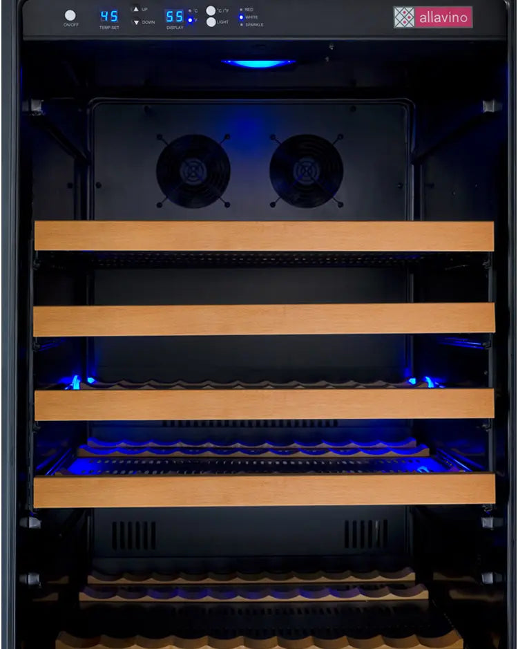 Allavino FlexCount II Tru-Vino 177 Bottle Single Zone Built-In Wine Refrigerator