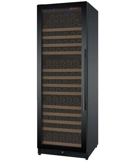 24" Wide FlexCount II Tru-Vino 177 Bottle Single Zone Stainless Steel Right Hinge Wine Refrigerator