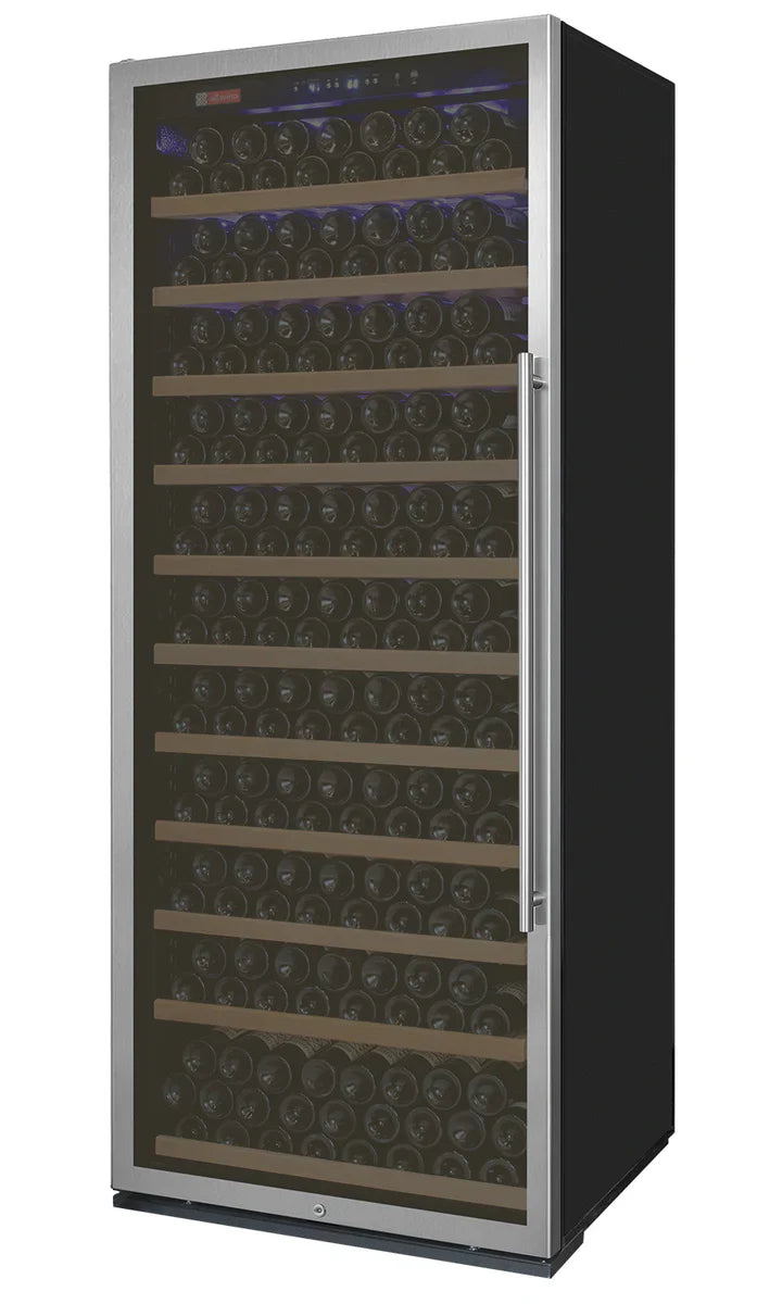 32" Wide Vite II Tru-Vino 277 Bottle Single Zone Stainless Steel Left Hinge Wine Refrigerator