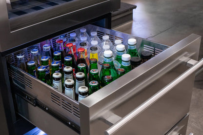 Allavino 108 Bottle Wine Refrigerator with Two Refrigerated Beverage Drawers