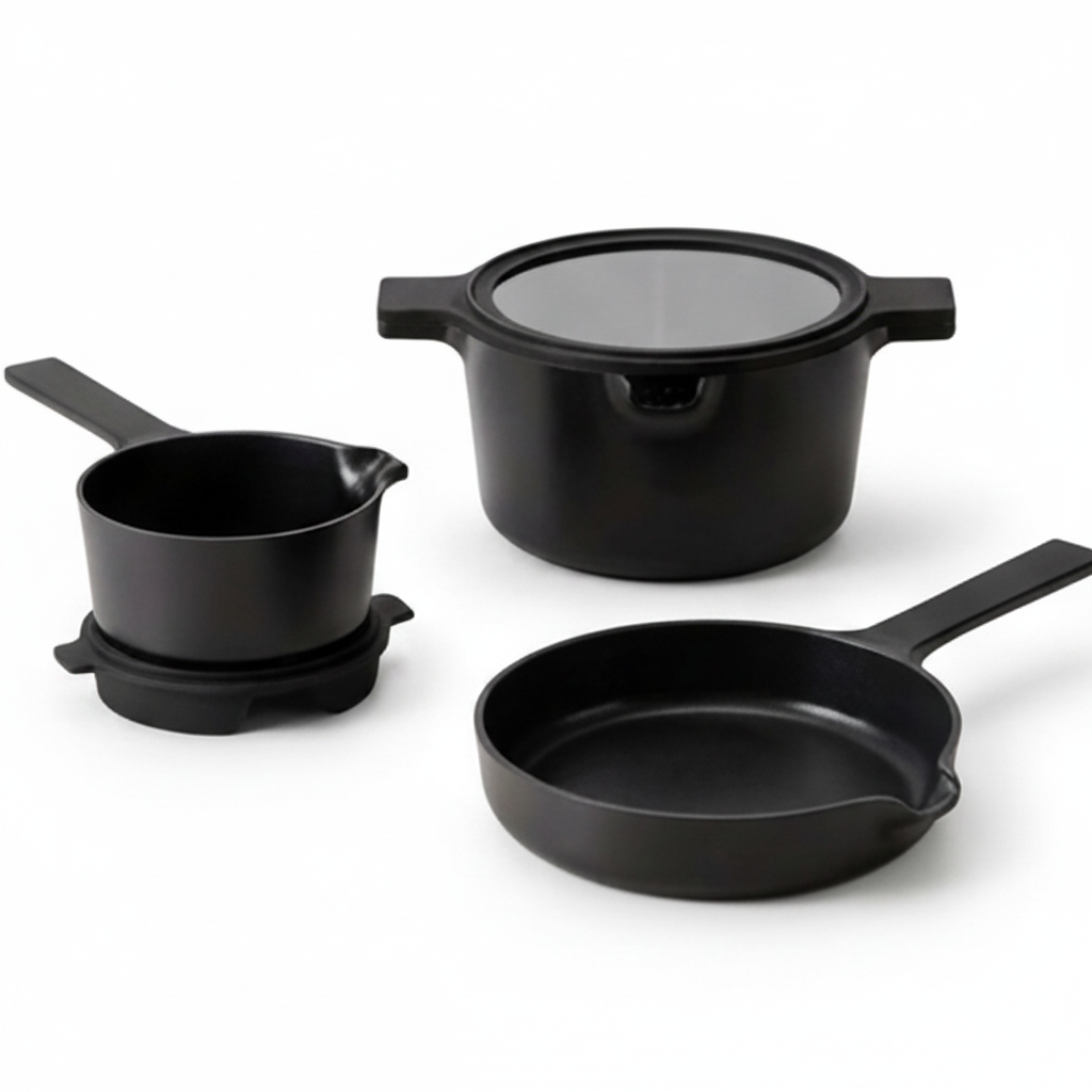 Alva Neat 5-Piece Stackable Ceramic Nonstick Cookware Set
