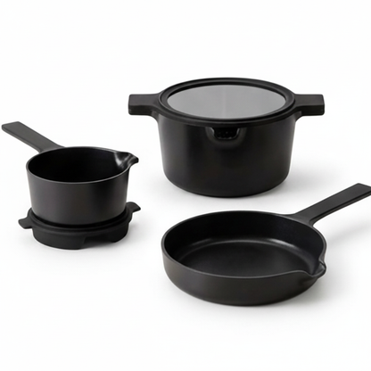 Alva Neat 5-Piece Stackable Ceramic Nonstick Cookware Set