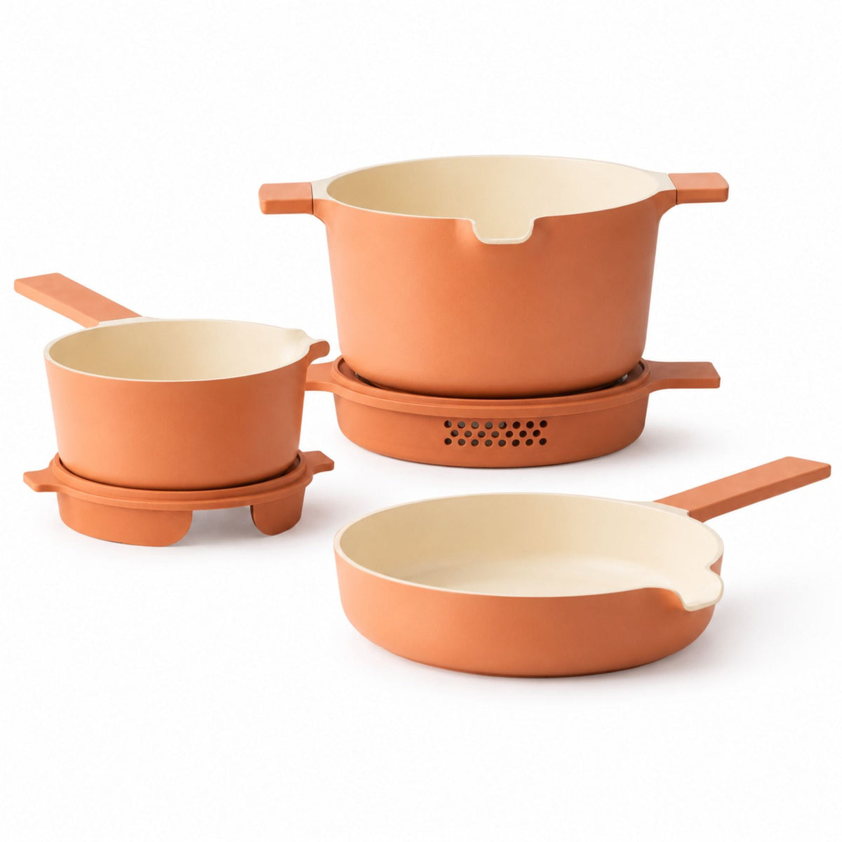 Alva Neat 5-Piece Stackable Ceramic Nonstick Cookware Set
