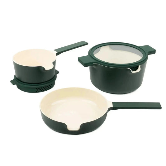 Alva Neat 5-Piece Stackable Ceramic Nonstick Cookware Set